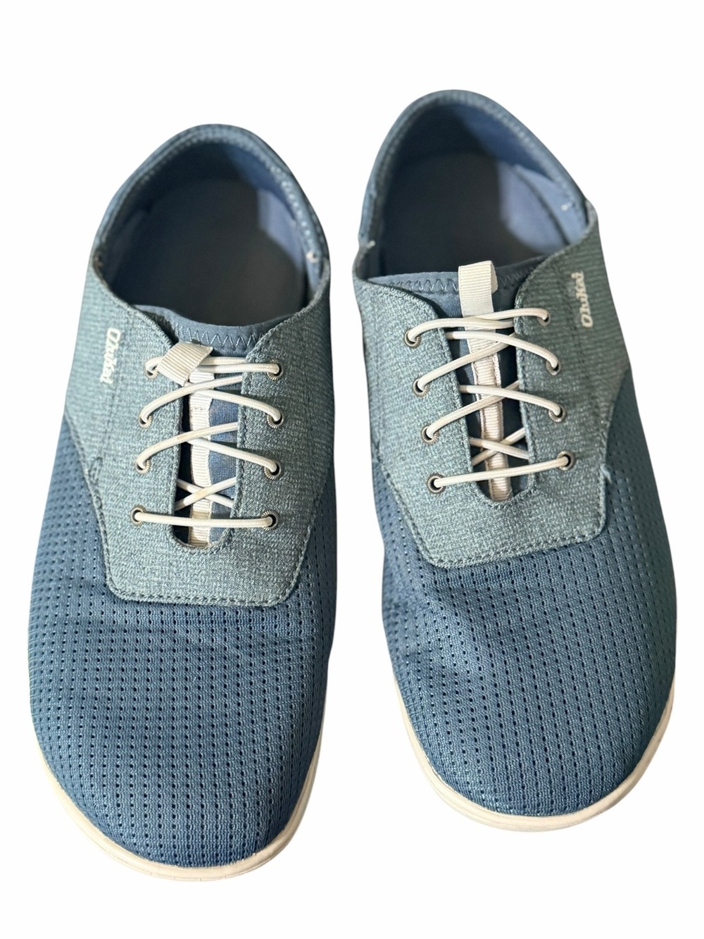 OluKai Nohea Moku Men’s 9.5 Blue Mesh Boat Shoes Slip On Water Shoes 1028